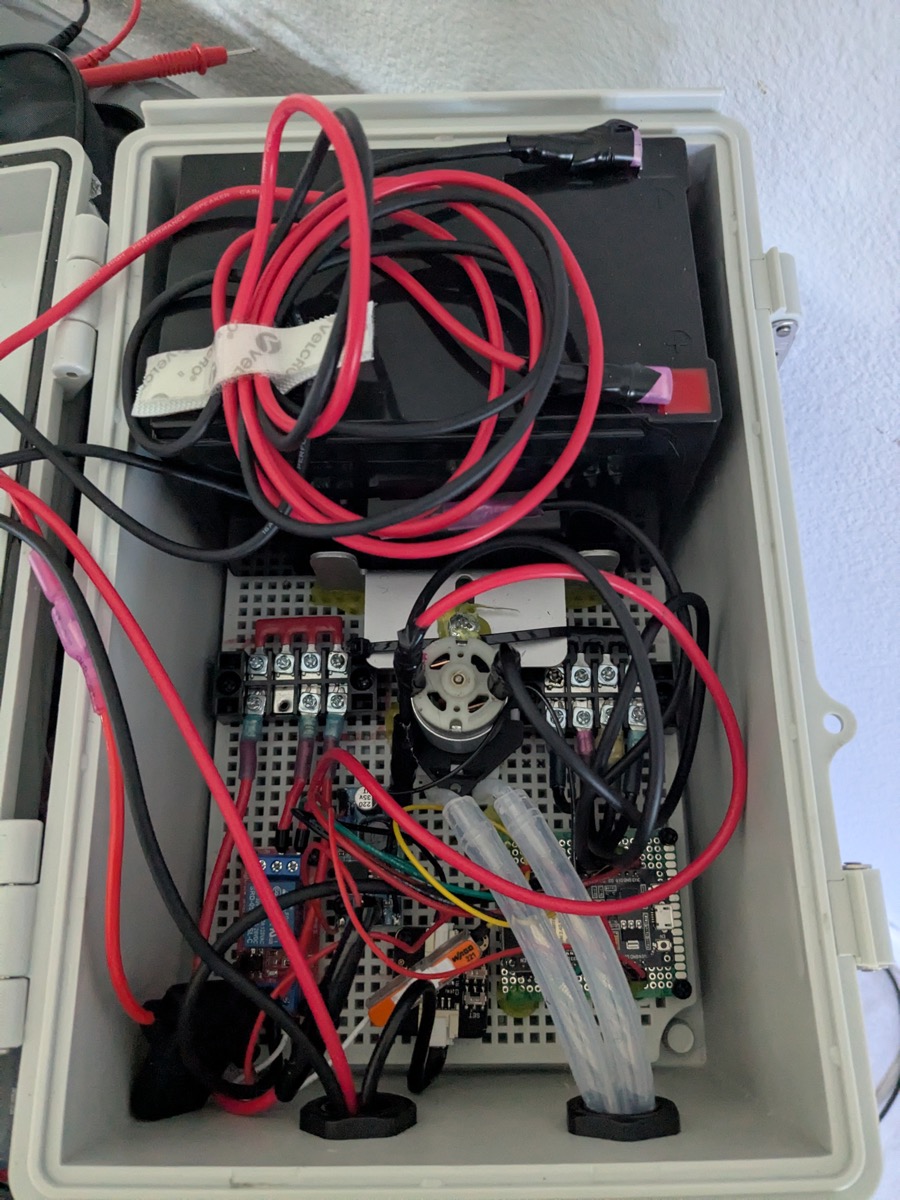 Complete system packed into weatherproof box