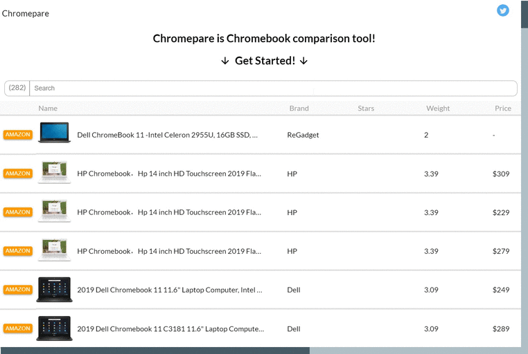 Chromepare Screenshot