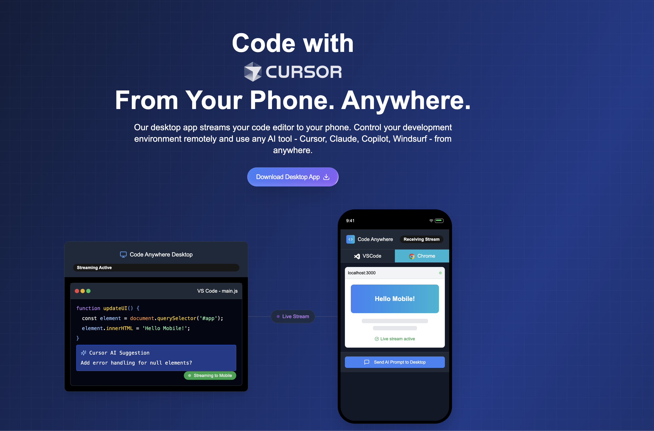 Code Anywhere Screenshot