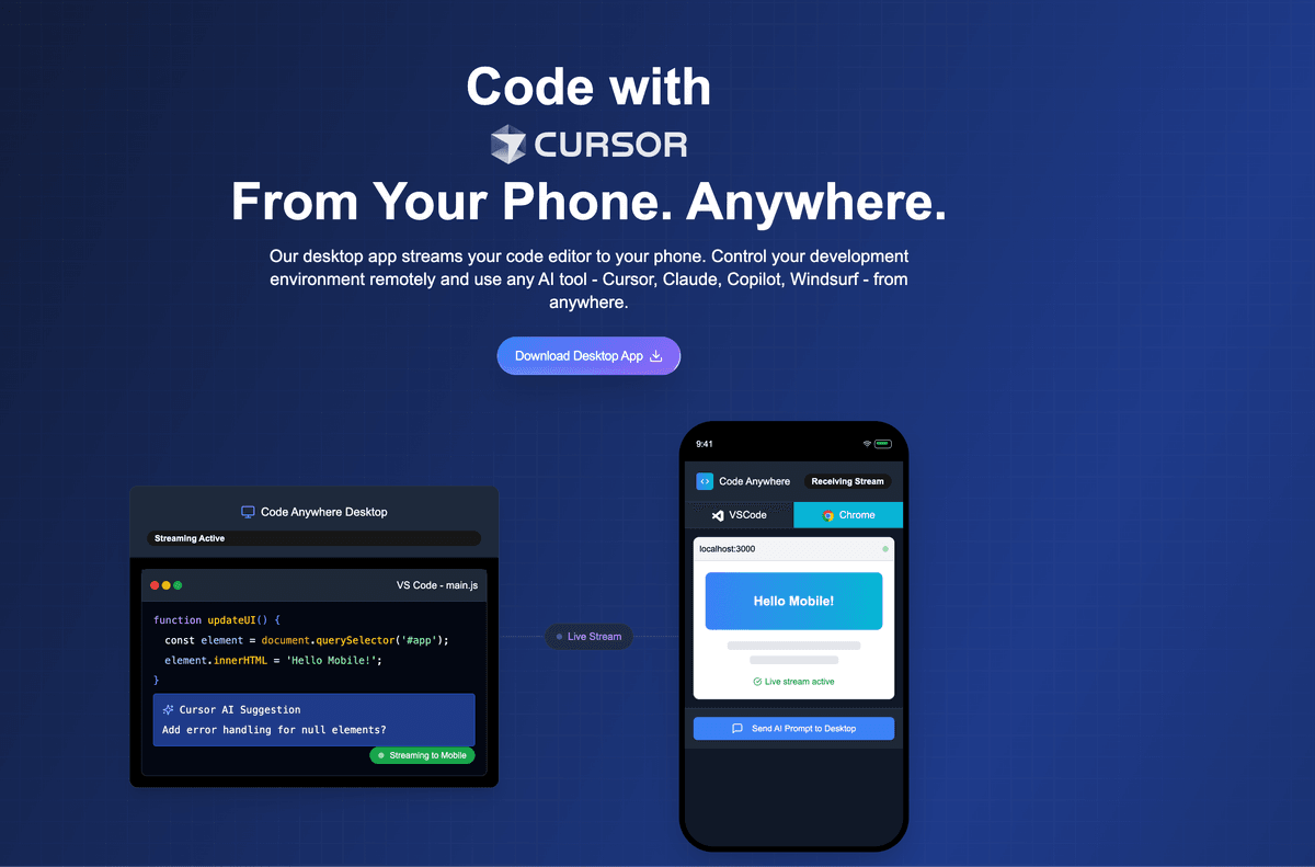 Code Anywhere Screenshot
