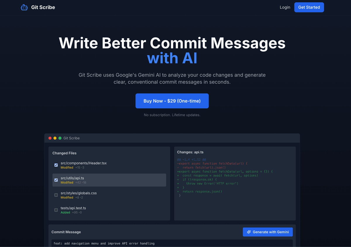 Git Scribe Screenshot