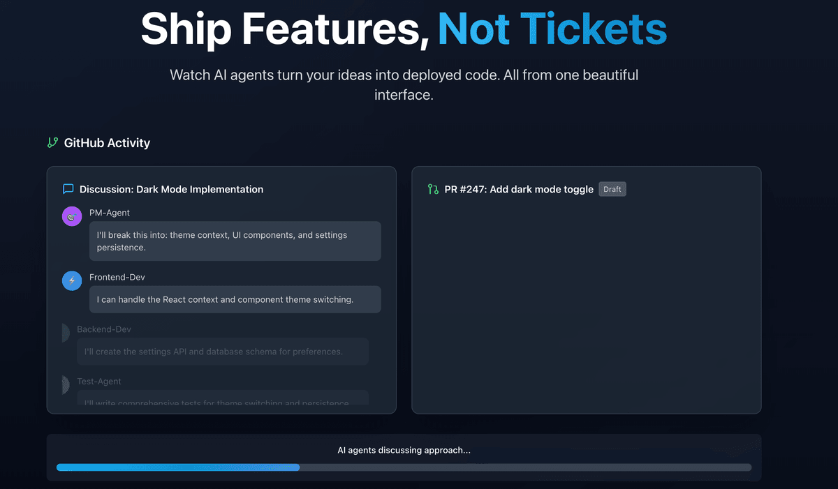 Code Swarm Screenshot
